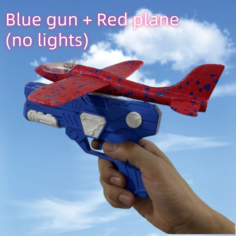 SkyGlider: One-Click Foam Airplane Toy with Large Throwing Plane - Perfect Gift for Adventurous Kids!