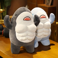 Whale of a Cuddle: Jumbo Muscle Shark Plushie - The Little Big Store