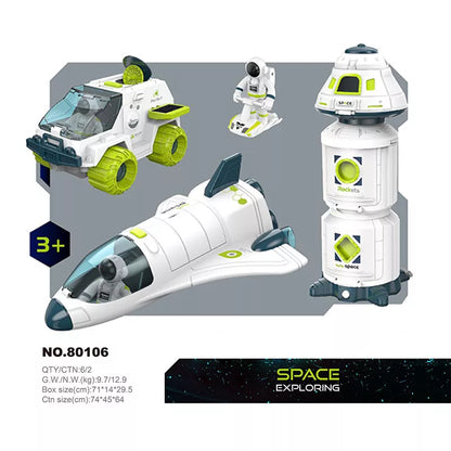 Cosmic Quest: Acousto-Optic Space Explorer Set - Ignite Imagination with Rocket Puzzles, Space Stations & Shuttles! 🚀 - The Little Big Store