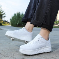 🌀 GlideX™ StreetRoll 2-in-1 Roller Sneakers 🛹👟 – Double Wheel Fun for Boys & Teens!