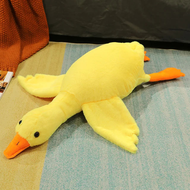 Quacktastic Dreams: 50-190cm Giant Duck Plush Sleep Pillow!