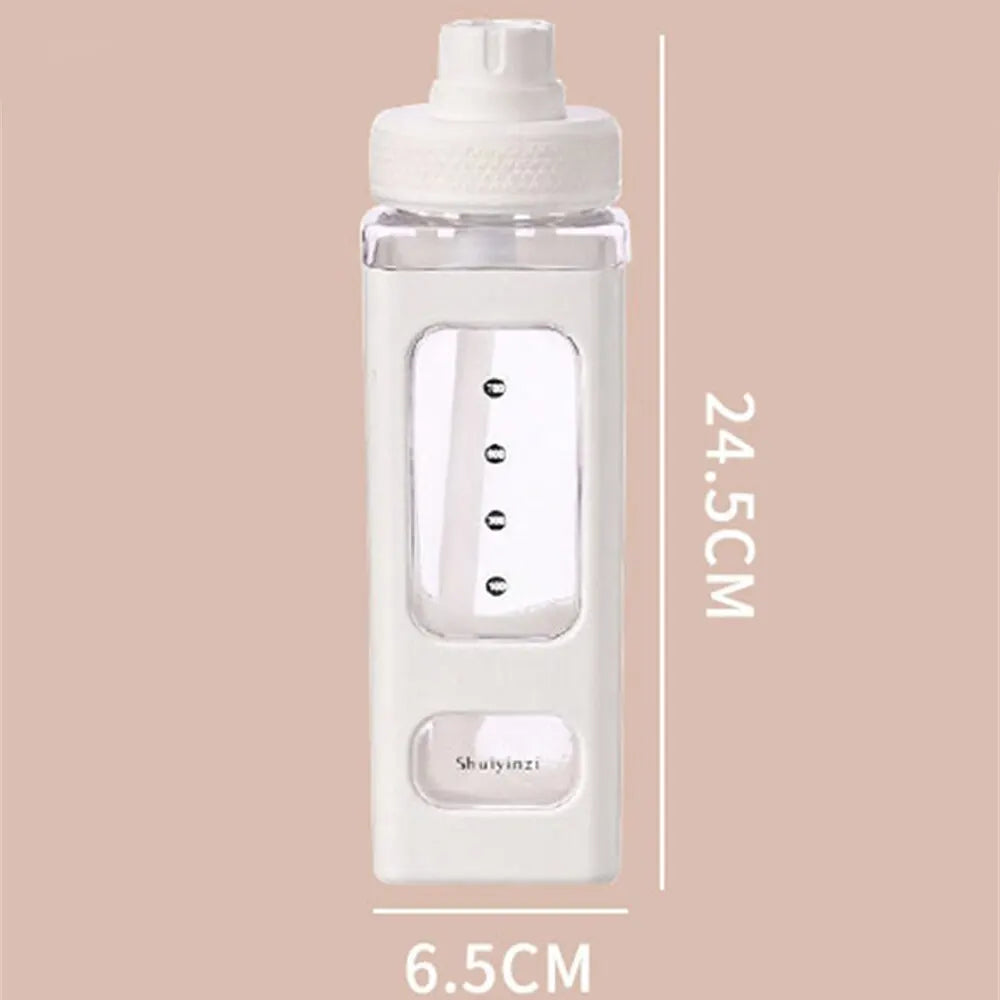 Cuddly Bear Sippy Cup: Kawaii Water Bottle with 3D Bear Sticker and Straw, BPA-Free Plastic, 700ml - The Little Big Store