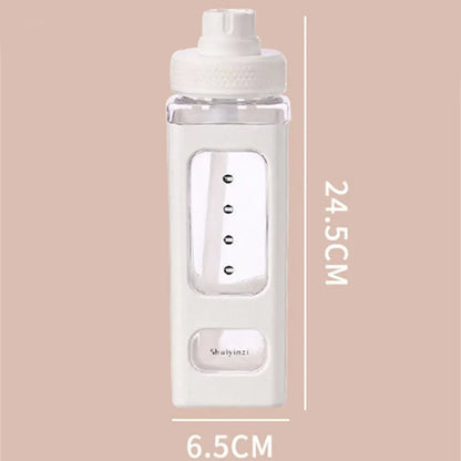 Cuddly Bear Sippy Cup: Kawaii Water Bottle with 3D Bear Sticker and Straw, BPA-Free Plastic, 700ml - The Little Big Store