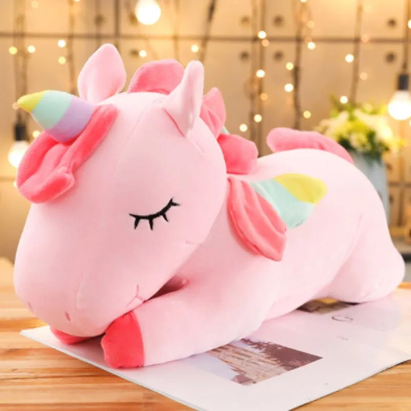 Fluffy and Safe: Soft Down Cotton Stuffed Kneeling Doll Toy for Kids - Perfect Gift in Pink/White