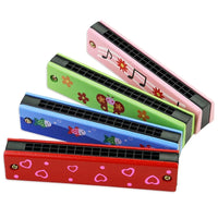 Children Wooden Harmonica Musical Instrument Toys Music Teaching Aids Puzzle Early Education Kindergarten Beginners TMZ - The Little Big Store