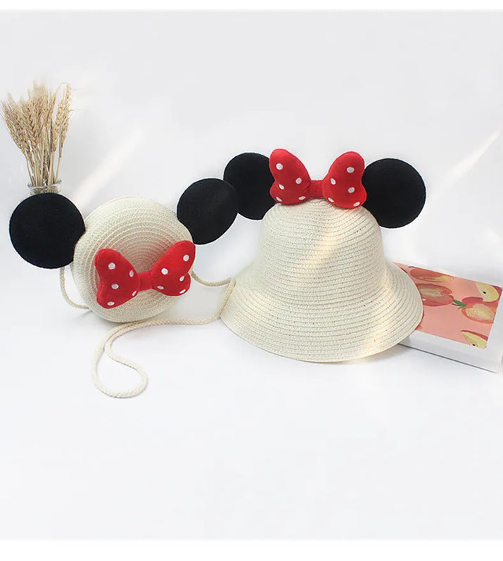 Sunshine Blossom Set: Summer Straw Hat and Handbag Ensemble for Girls - The Little Big Store