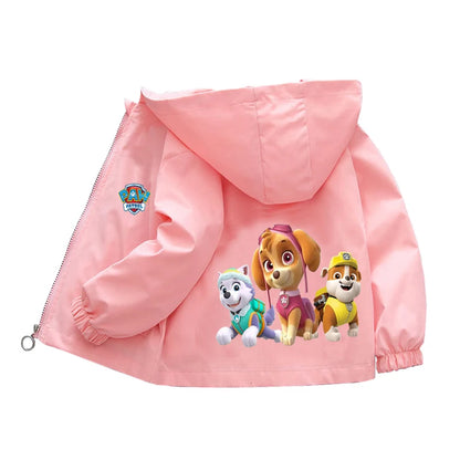 🐾 Paw Patrol Pals™ Spring Hoodie Jacket – Kids’ Cartoon Windbreaker for Boys & Girls (2-8 Years) 🌸🧥