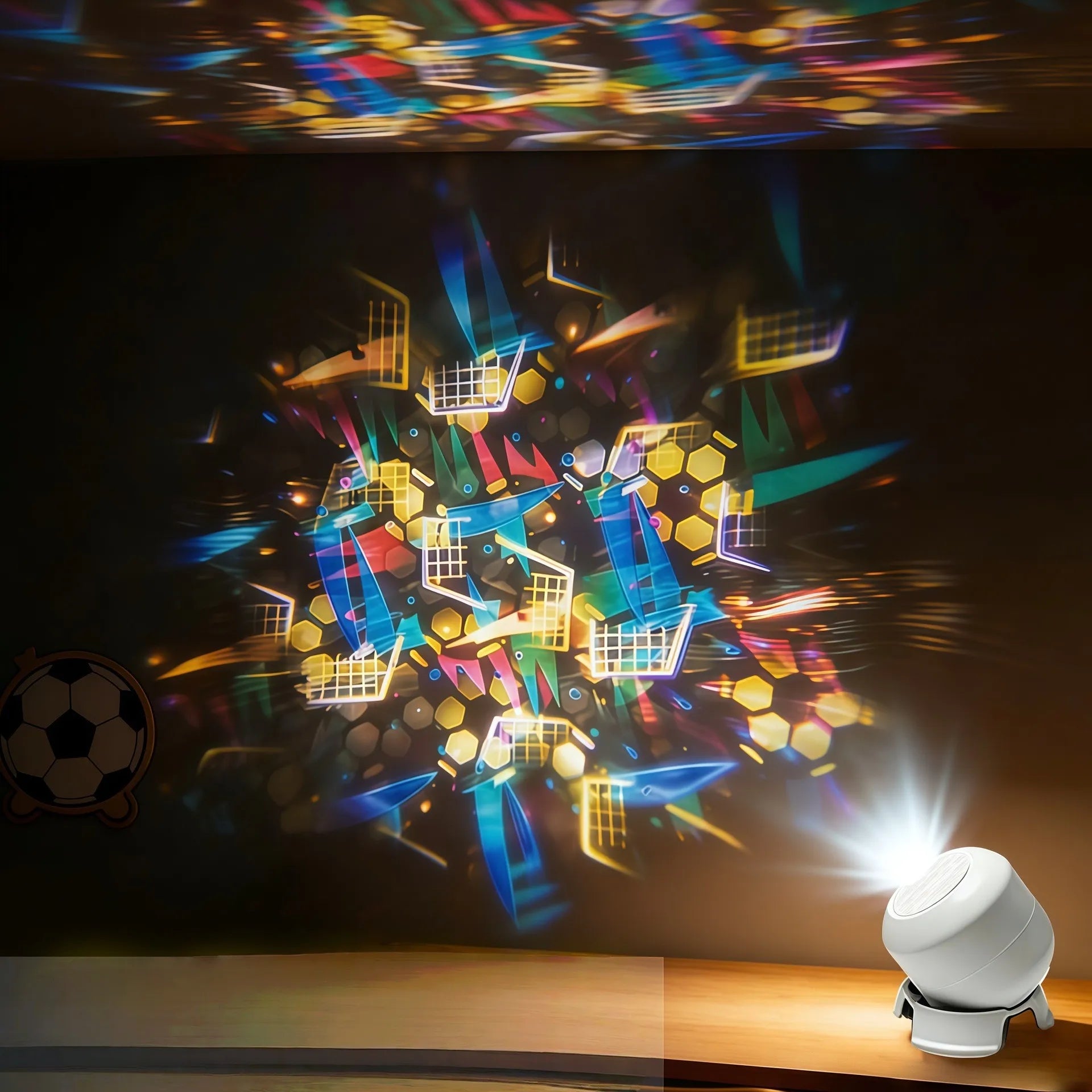 Galaxy Projection Lamp with Rotating Nebula Lights, Music Sync & Remote Control