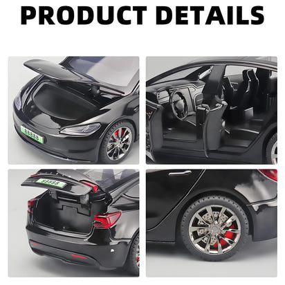 ⚡️ TeslaDream™ 2024 Model 3 Diecast Car – 1:32 Alloy Toy with Lights & Sound | High-Simulation Collectible Gift for Kids & Adults 🚗