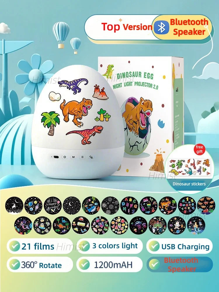 DinoGlow™ Egg Projector 🦖✨ — Magical Night Sky for Kids