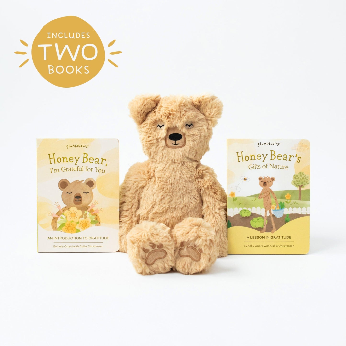 🌼 GratiBear™ – Honey Bear Plush & Gratitude Story Set for Kids