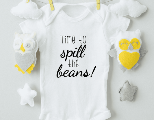 Time To Spill The Beans Cotton Baby Bodysuit - The Little Big Store