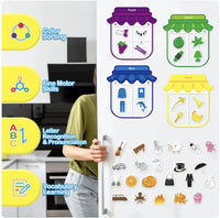 Colorful Magnetic Alphabet Learning Toys for Kids - Refrigerator Magnets Educational Game - The Little Big Store