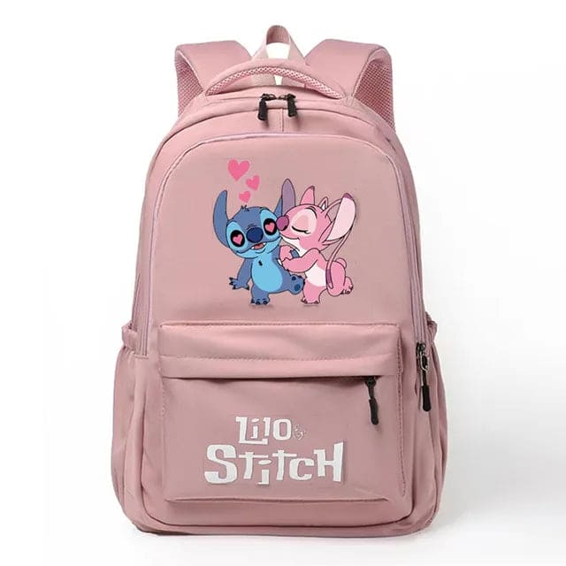 Stitchin' Style: Disney Lilo & Stitch Casual Oxford Cloth School Backpack for Kids!