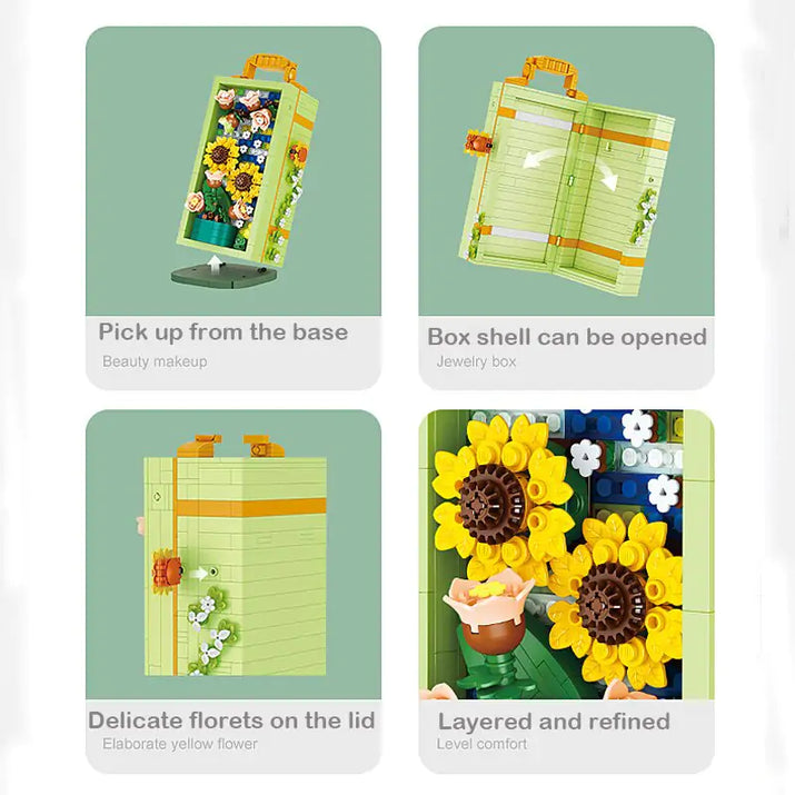 3D Flower Bricks Toy - The Little Big Store