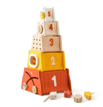 Montessori Wooden 5-in-1 Educational Toy - The Little Big Store