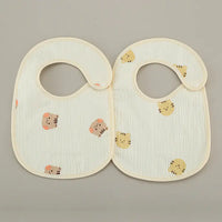 TinyTidy™ Cotton Bib – Ultra-Soft, Waterproof Gauze for Mess-Free Meals