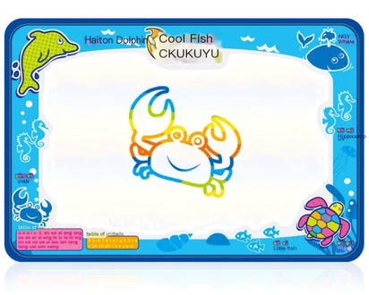 🎨 AquaDoodle Magic Water Drawing Mat – Educational Toy for Kids! 🌊✨