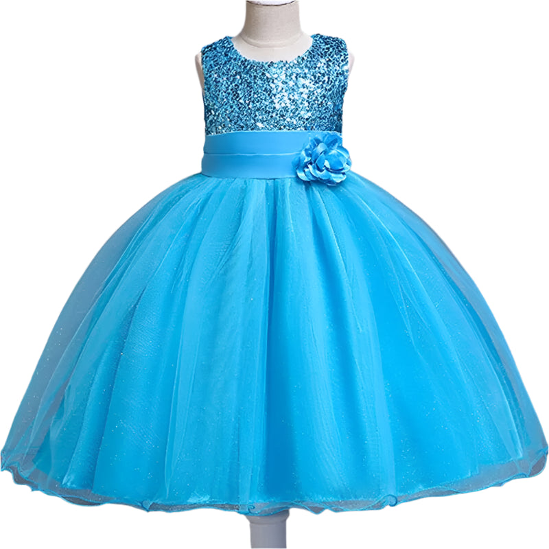 Blue Sequin Dress