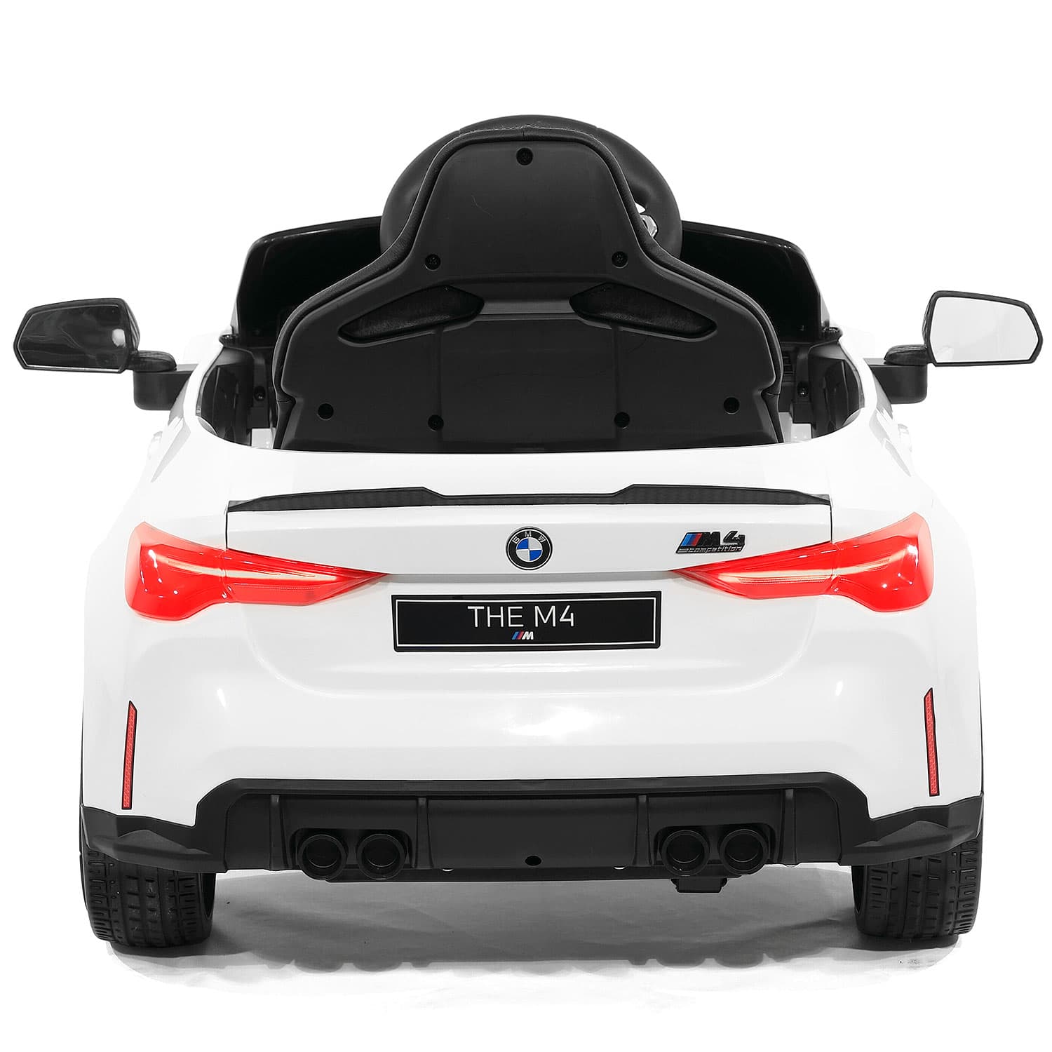BMW M4 12V Kids Ride-On Car with R/C Parental Remote | White - The Little Big Store
