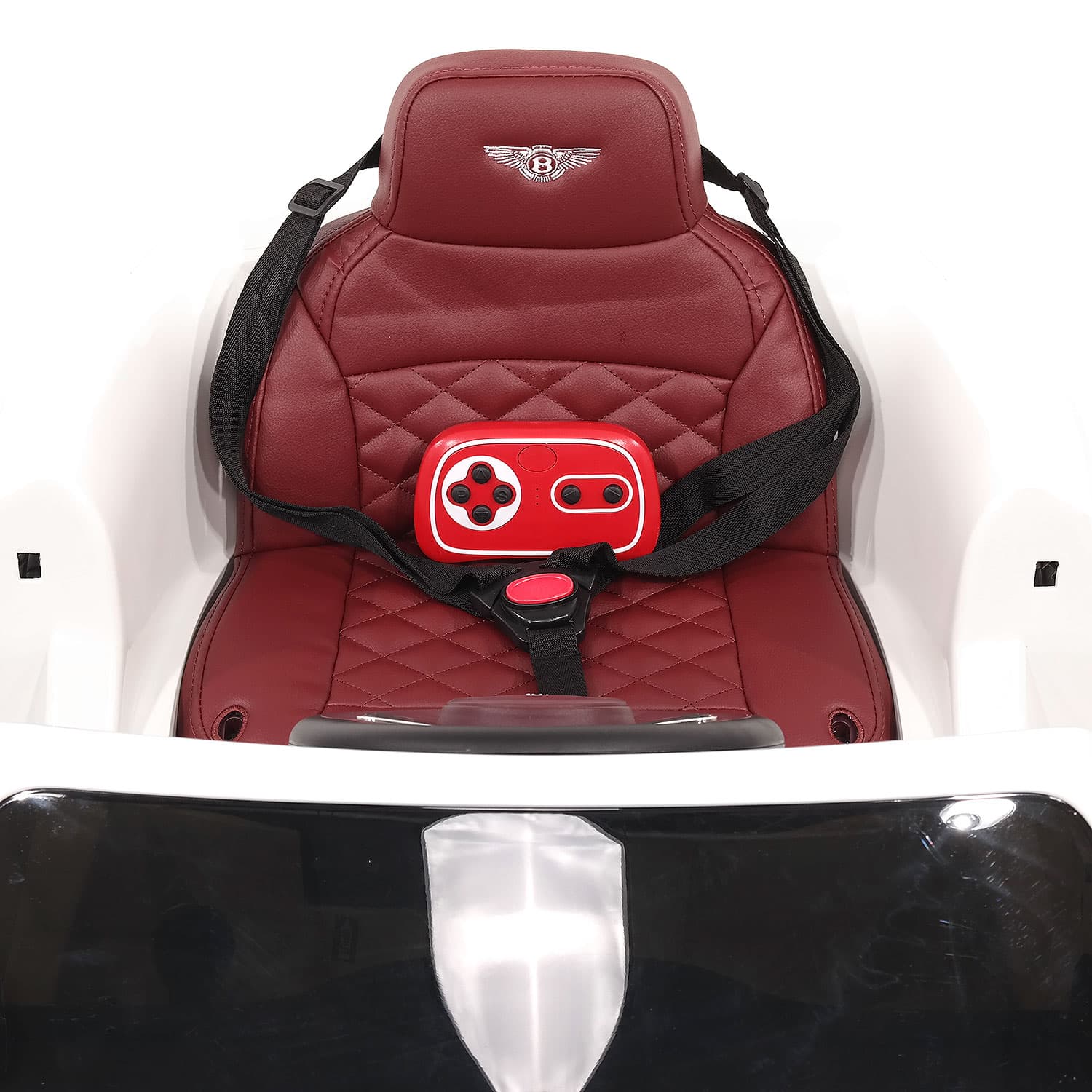Bentley Mulsanne 12V Kids Ride on Car with Parental Remote Control | White - The Little Big Store