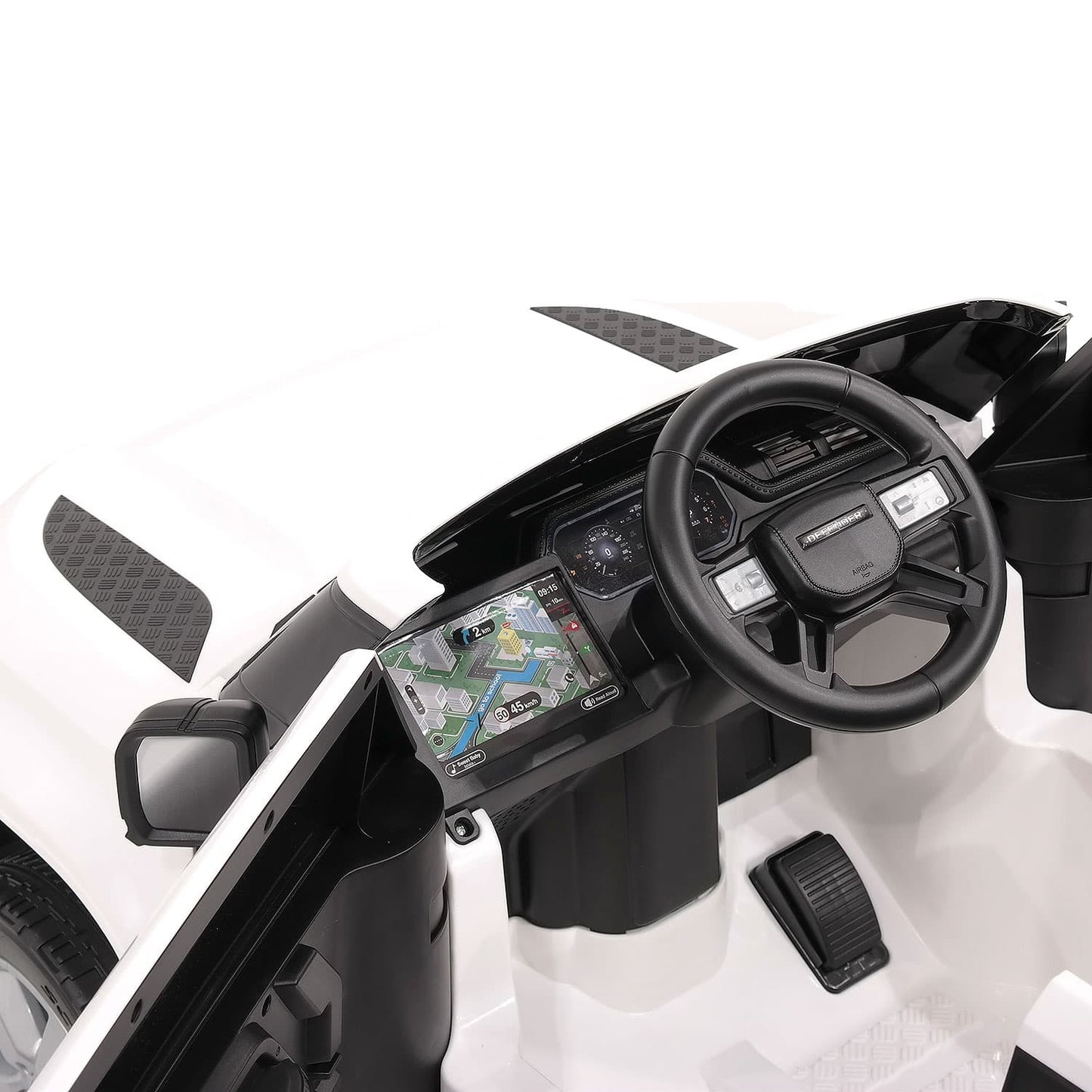 Land Rover Defender 12V Kids Ride-On Car with R/C Parental Remote | Black - The Little Big Store