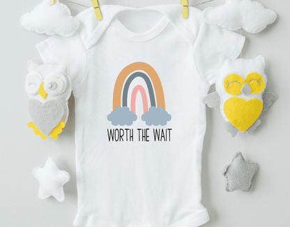 Worth The Wait Cotton Baby Bodysuit - The Little Big Store