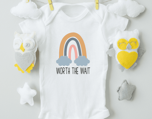 Worth The Wait Cotton Baby Bodysuit - The Little Big Store