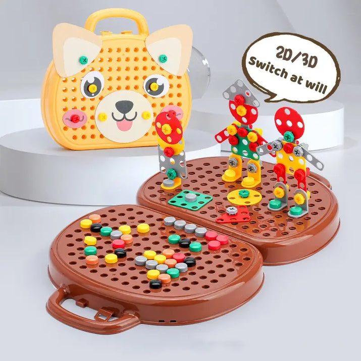 Children Electric Drill Toolbox Driller Games - The Little Big Store