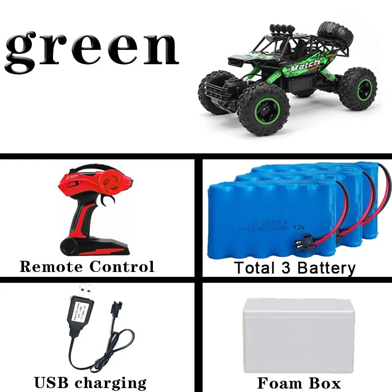 Precise: 1:12 4WD RC Car - Updated 2.4G Radio Control Buggy Toy - The Little Big Store