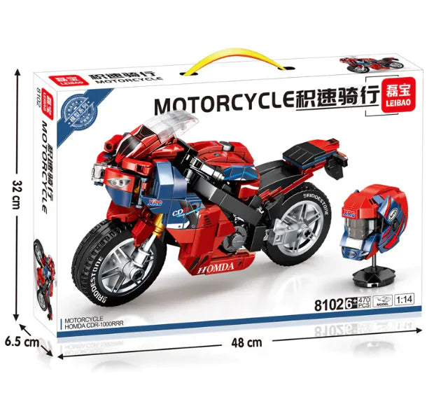 Motorcycle Model Building Block Toy - The Little Big Store