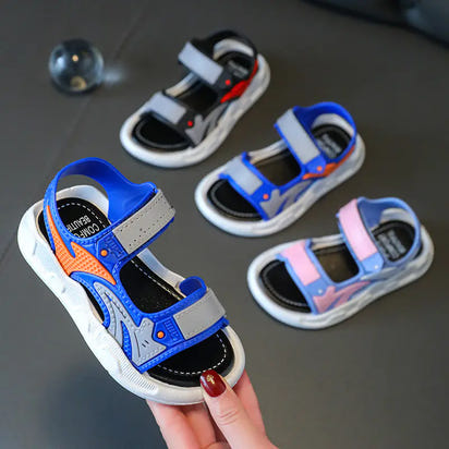 🌞 WaveWalkers™ Boys’ Summer Sandals – Soft, Comfy Beach Steps for Ages 3–12 👦🩴
