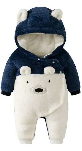 Baby Bear Hooded Jumpsuit - The Little Big Store
