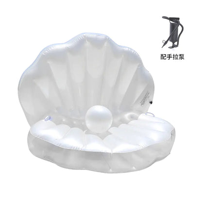 🐚PearlFloat™ Luxe Shell Inflatable – Swim Like a Mermaid!🌊💖