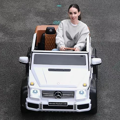 ✨ Licensed 24V Mercedes-Maybach G650 Kids Ride-On Car – Luxury 2-Seater with Brushless Motor, Remote Control & LED Lights | Ages 3–8 👑⚡
