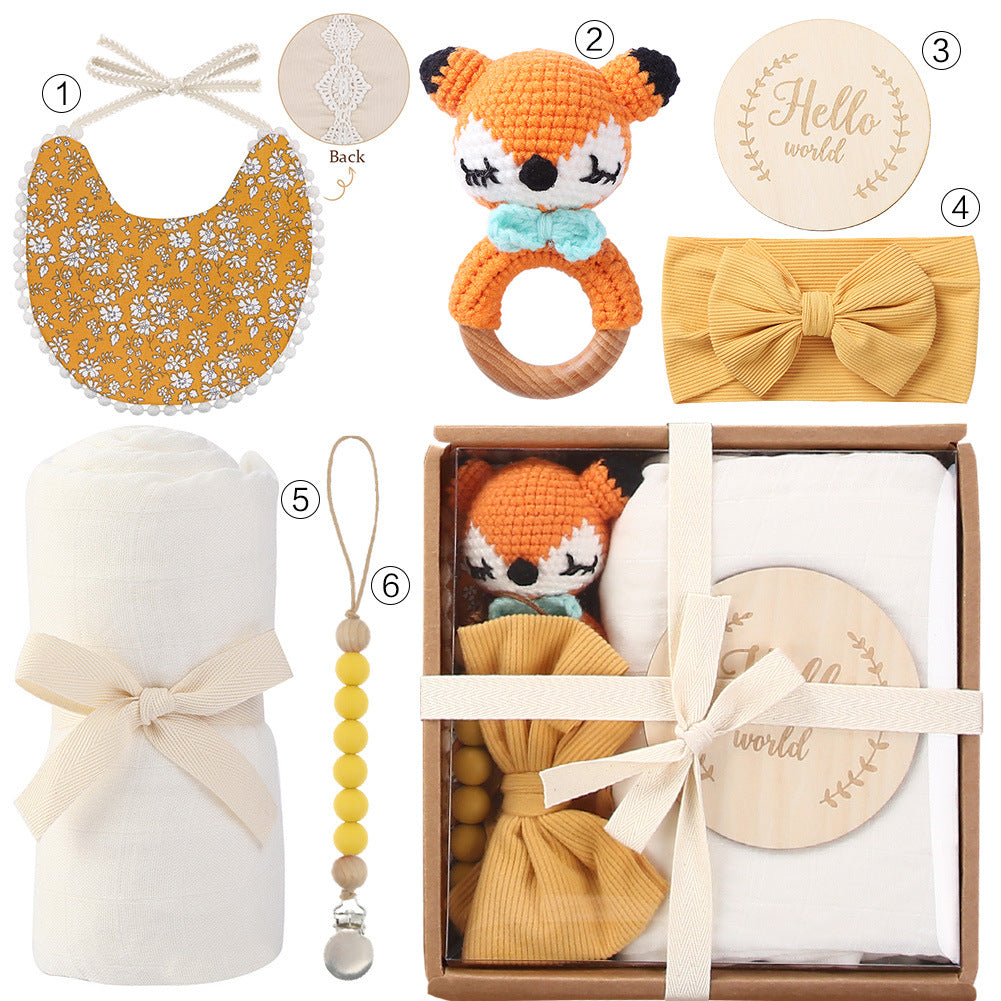 Baby Bath Essentials Kit: Towel, Toys & Pacifier