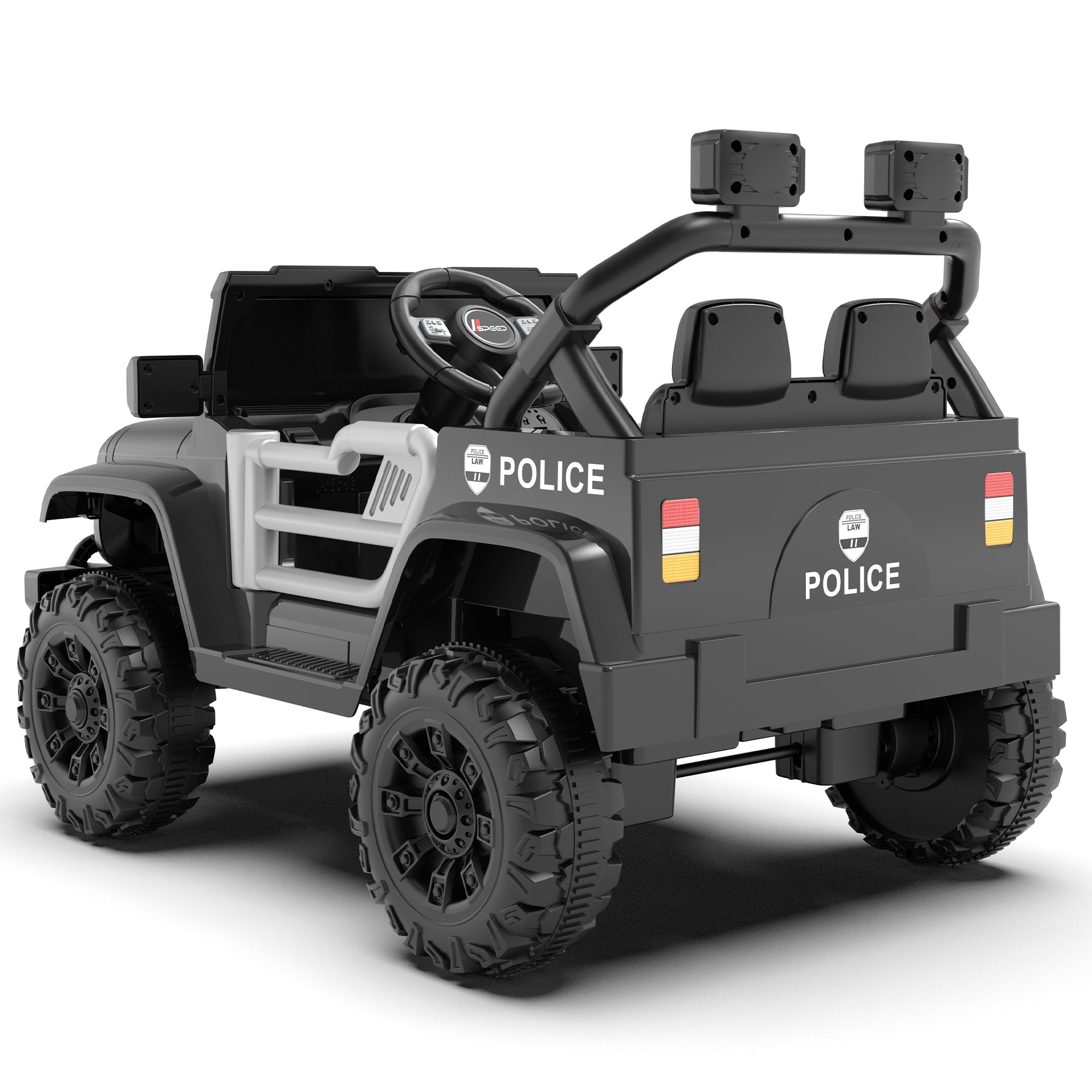 12V Kids Electric Police Car with Parent Remote Control