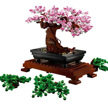 Bonsai Tree Flower Bouquet Perpetual Building Block Bricks Model - The Little Big Store