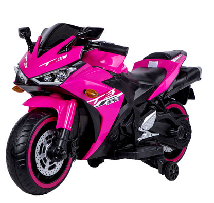 kids motorcycle,12V motorcycle for kids 3 4 5 6 years Boys Girls 12v7ah kids motorcycle ride on toy with Training Wheels/manual throttle/ drive by hand /Lighting wheels - The Little Big Store