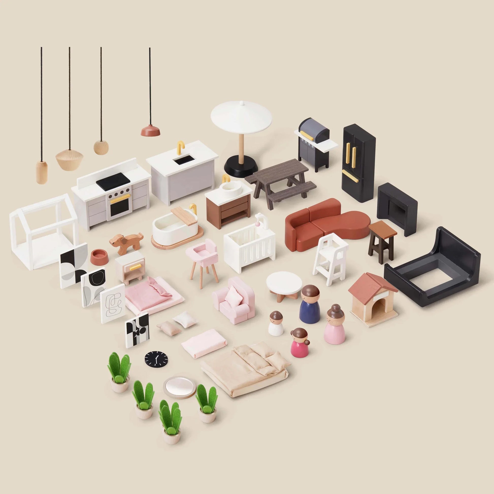 Tiny Land® Modern Family Dollhouse - The Little Big Store