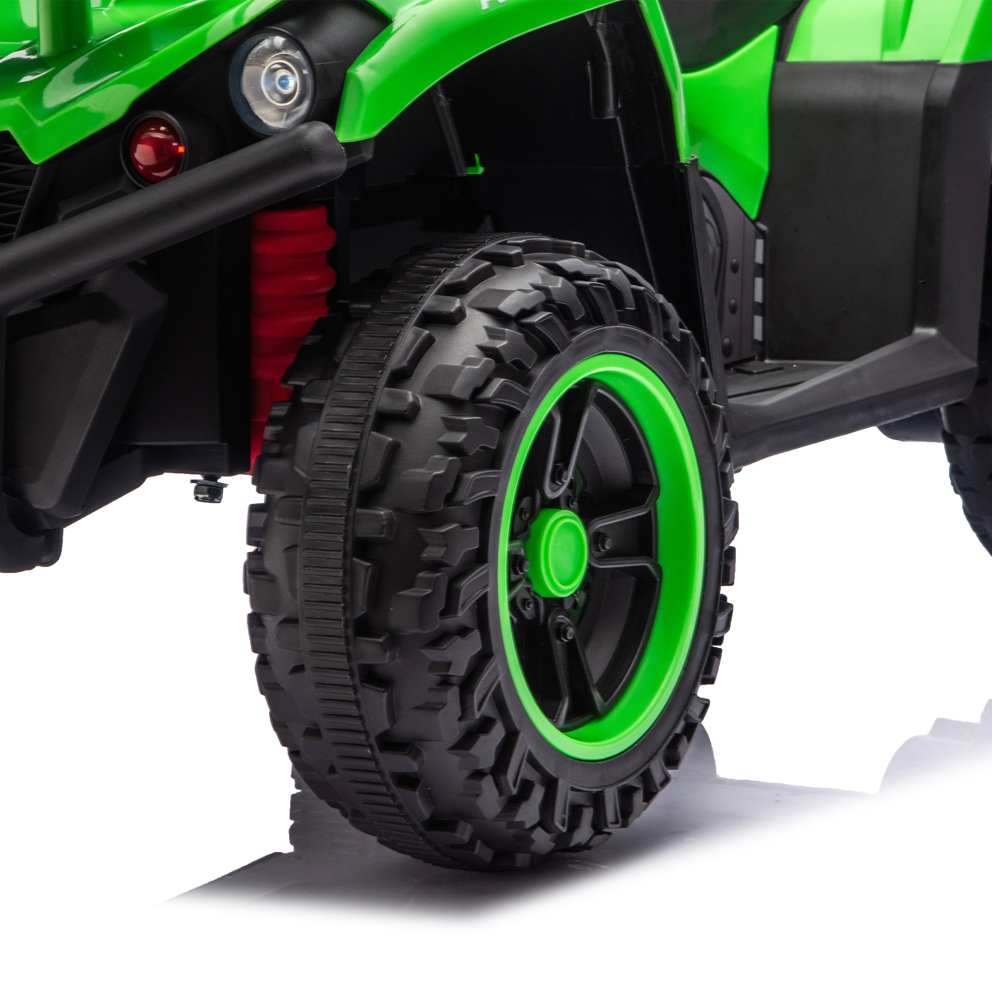 24V Kids Ride-On ATV – Dual 80W Motors, Bluetooth, LED Lights & Storage (Ages 3–5)