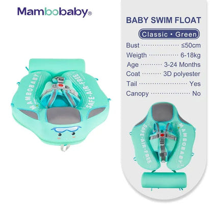 SplashVIP Baby Float: Ultimate Non-Inflatable Swim Trainer with Canopy - The Little Big Store