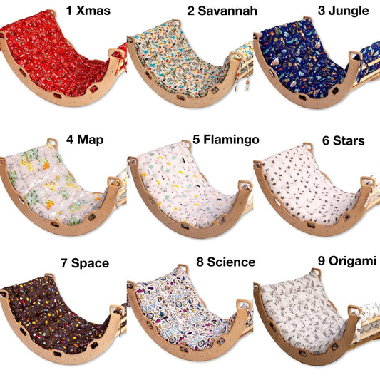 Large Montessori Climbing Arch/Rocker with Pillow Set - The Little Big Store