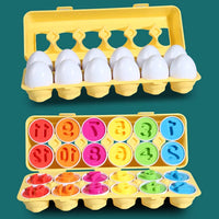 Matching Montessori Sensory Educational Eggs - The Little Big Store