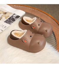 SnuggleSteps– Fleece-Lined Cartoon Slippers for Cozy Little Feet