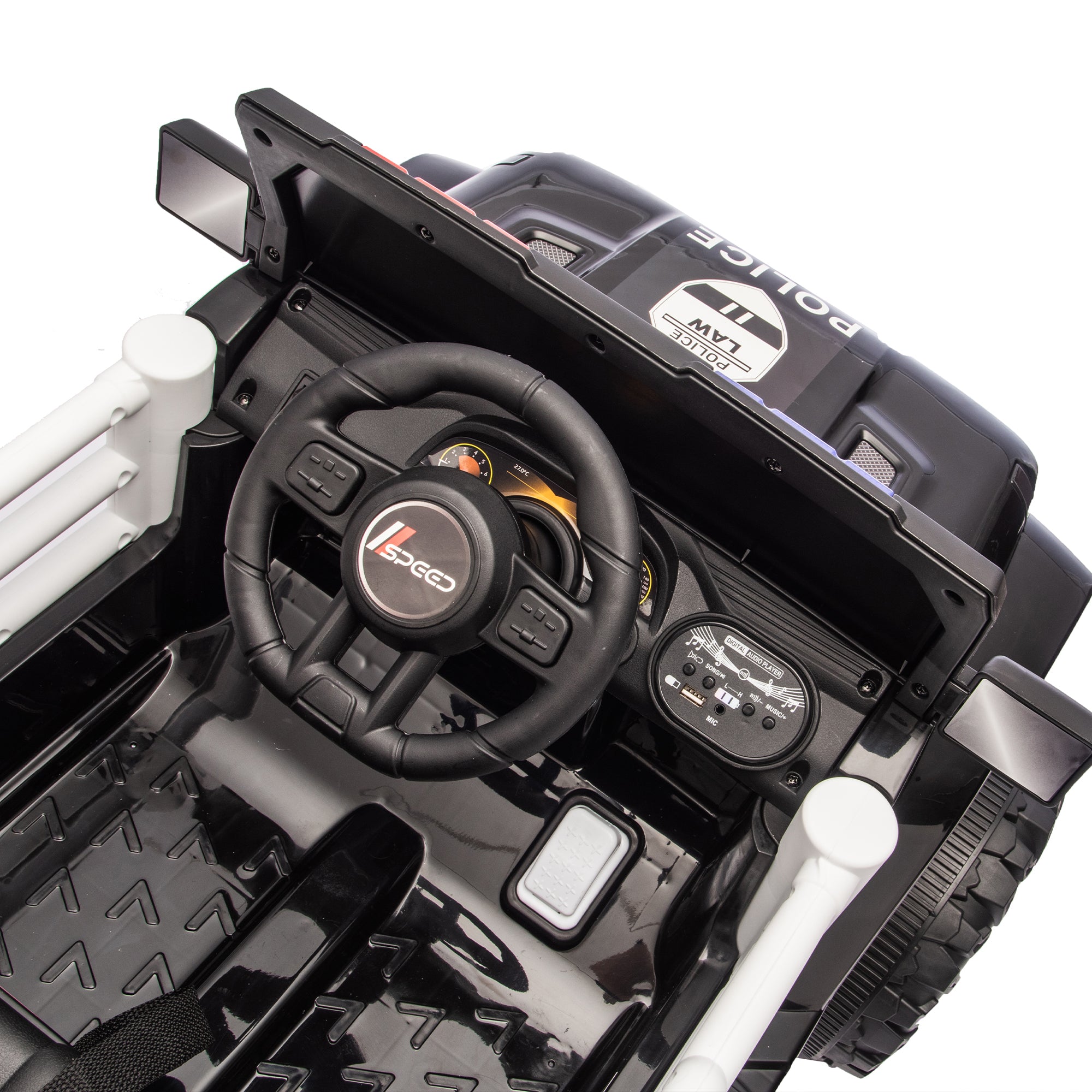 12V Kids Electric Police Car with Parent Remote Control