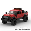 Technical Ford Raptors F-150 Pickup Truck Car Building Blocks - The Little Big Store