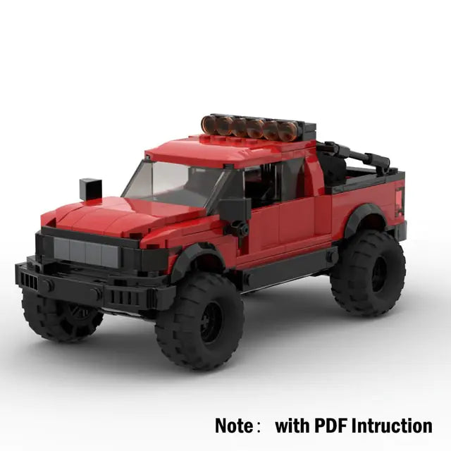 Technical Ford Raptors F-150 Pickup Truck Car Building Blocks - The Little Big Store