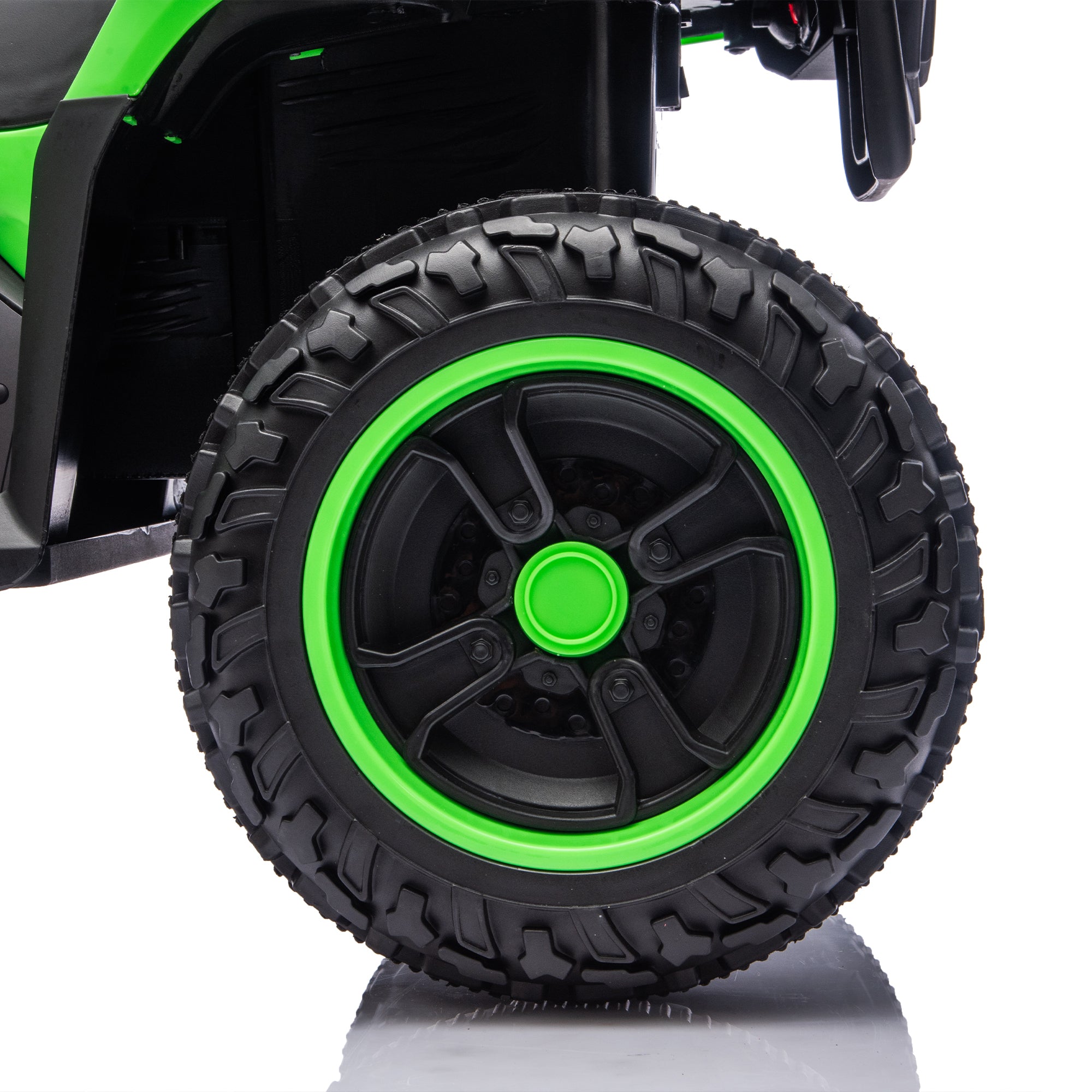 24V Kids Ride-On ATV – Dual 80W Motors, Bluetooth, LED Lights & Storage (Ages 3–5)