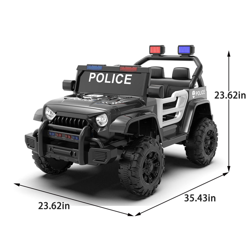 12V Kids Electric Police Car with Parent Remote Control